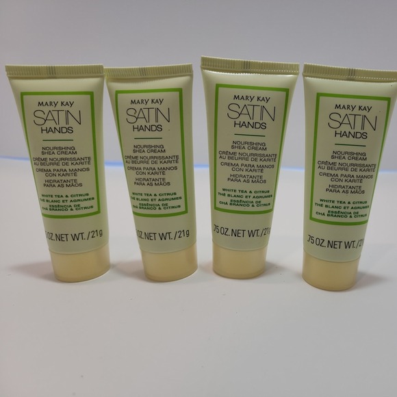 Mary Kay Other - 4 Mary Kay Satin Hands White Tea & Citrus Nourishing Shea Cream .75 oz Travel